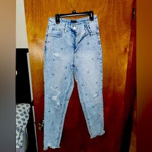 Material Girl jeans with Sunflower print